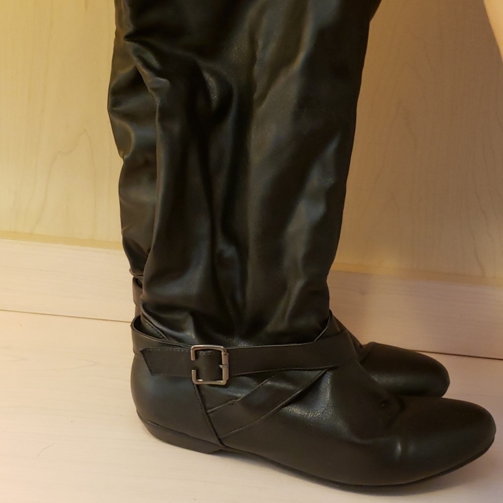 Over the calf boots
